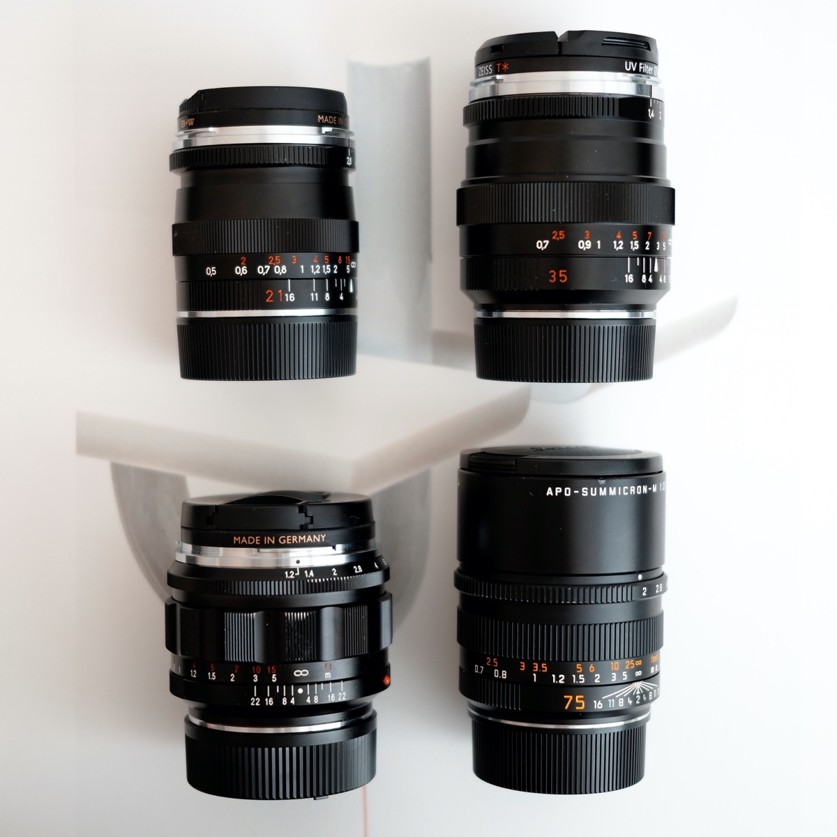 ↑zm21 2.8, zm 35 1.4, vm 50 1.2, lm 75 2 apo