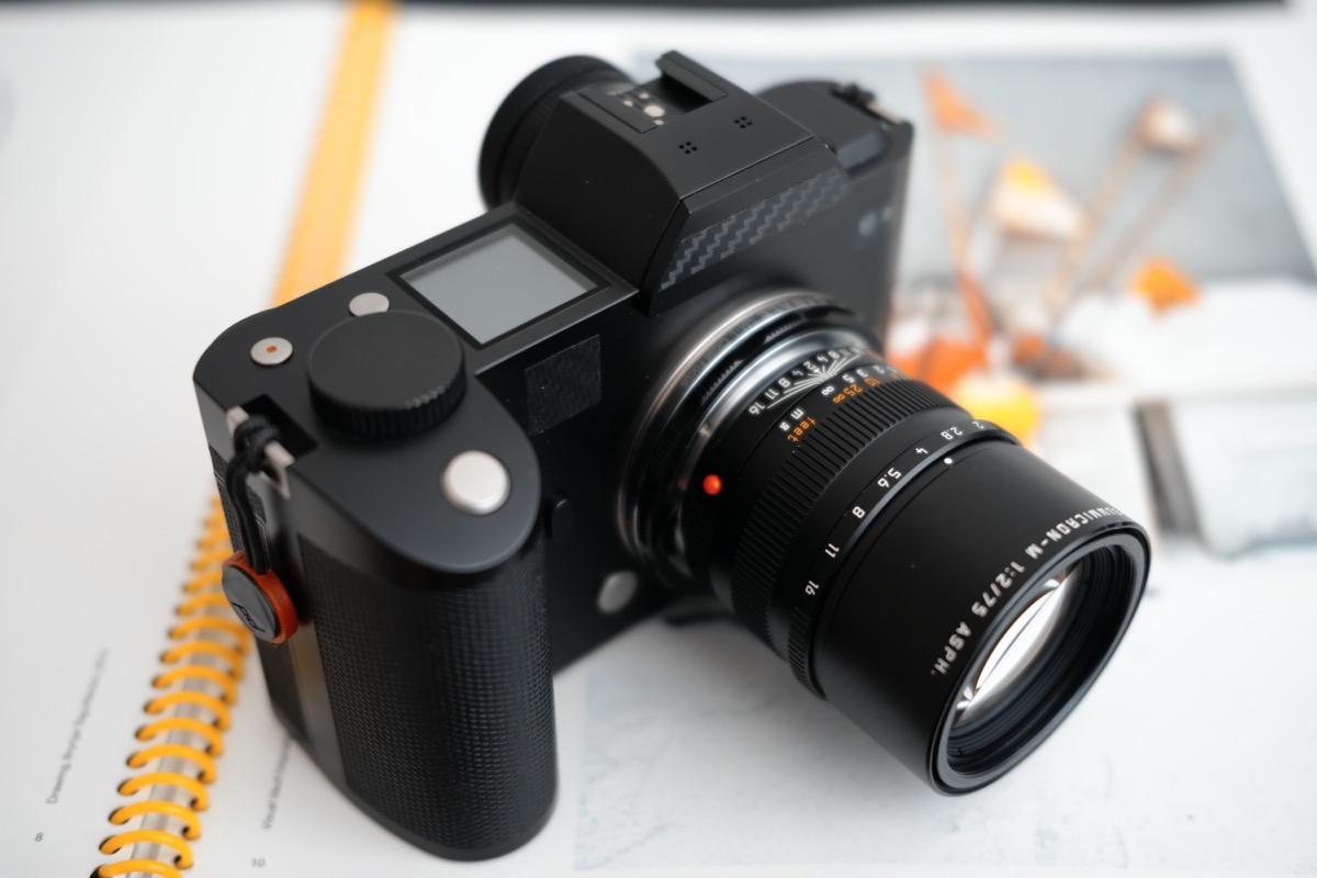 ↑转接lm75 apo，漆面和颜值还是徕卡的镜头最般配