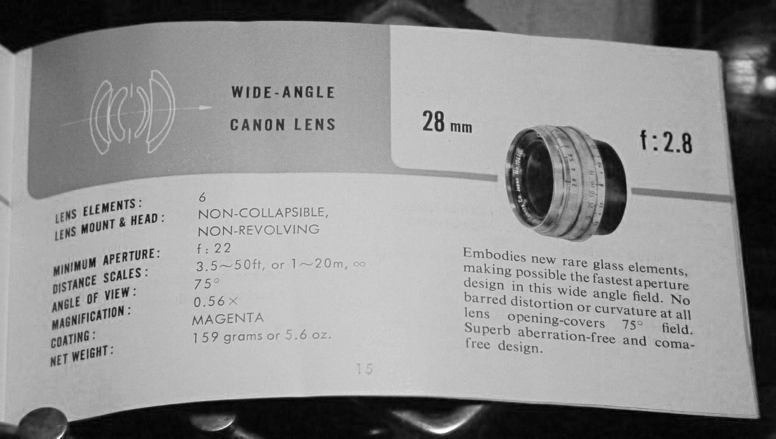 可以看到半对称的6片4组镜片结构